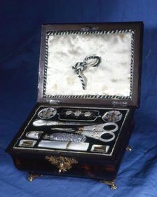 Sewing Box, France, 19th century. Creator: Unknown
