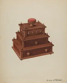 Sewing Cabinet, 1935/1942. Creator: Paul Ward