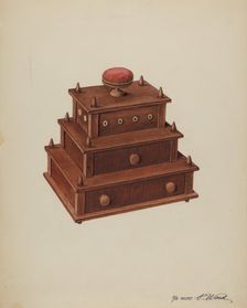 Sewing Cabinet, 1935/1942. Creator: Paul Ward