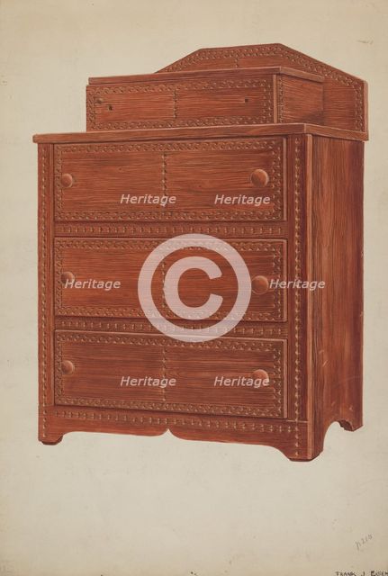 Sewing Cabinet, c. 1937. Creator: Frank Eiseman.