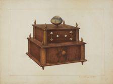 Sewing Cabinet, c. 1938. Creator: Young, Robert A.