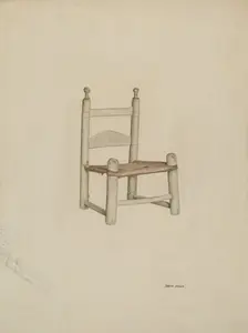 Sewing Chair, 1939. Creator: Dorothy Johnson