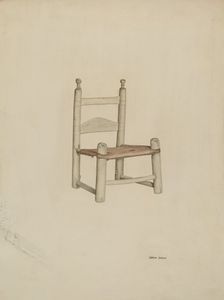 Sewing Chair, 1939. Creator: Dorothy Johnson