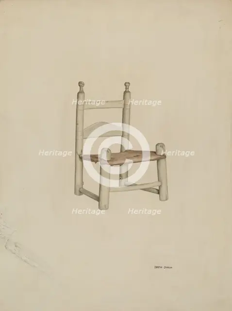 Sewing Chair, 1939. Creator: Dorothy Johnson.
