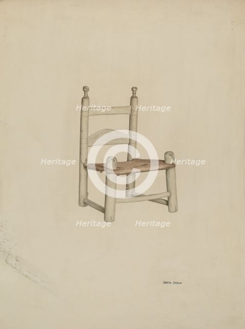 Sewing Chair, 1939. Creator: Dorothy Johnson.