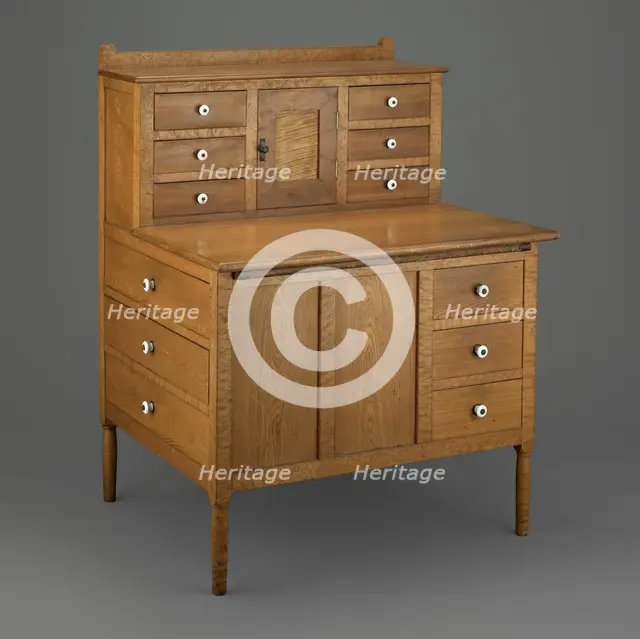 Sewing Desk, 1860/70. Creator: Unknown.