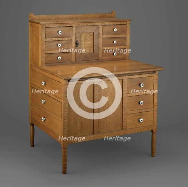 Sewing Desk, 1860/70. Creator: Unknown.