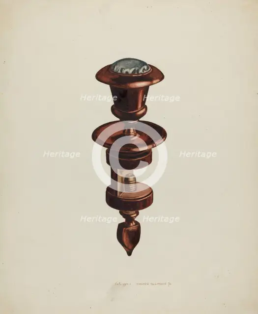Sewing Holder, c. 1939. Creator: Ernest A Towers Jr.