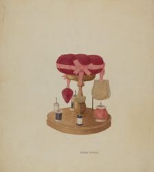 Sewing Stand, 1935/1942. Creator: McGill, Eugene W.
