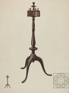 Sewing Stand, c. 1936. Creator: James Vail
