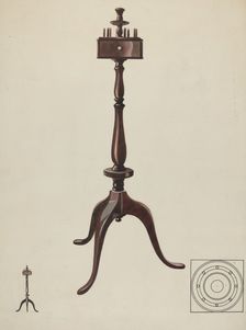 Sewing Stand, c. 1936. Creator: James Vail