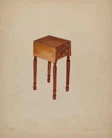 Sewing-table, 1935/1942. Creator: Edna C. Rex
