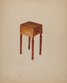 Sewing-table, 1935/1942. Creator: Edna C. Rex