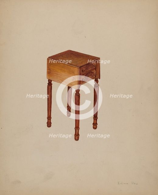 Sewing-table, 1935/1942. Creator: Edna C. Rex.