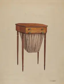 Sewing Table, 1936. Creator: Florence Choate