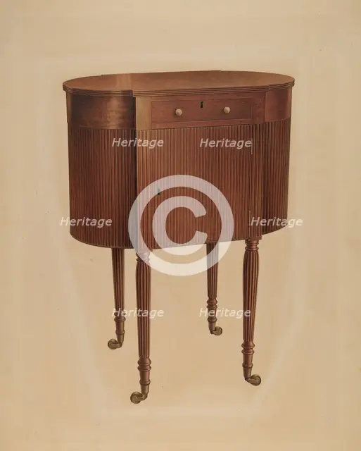 Sewing Table, 1939. Creator: Isidore Sovensky.