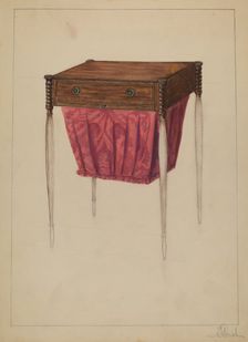 Sewing Table, c. 1936. Creator: Nicholas Gorid