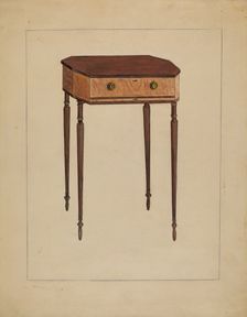Sewing Table, c. 1936. Creator: Bessie Forman