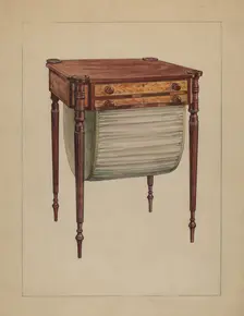 Sewing Table, c. 1936. Creator: Elizabeth Curtis