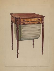 Sewing Table, c. 1936. Creator: Elizabeth Curtis