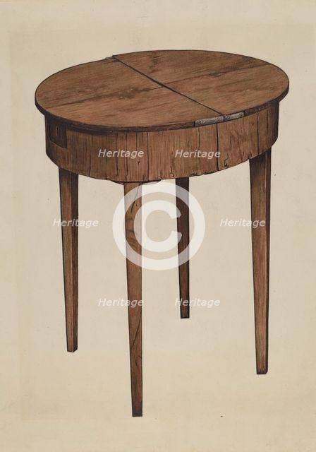 Sewing Table, c. 1939. Creators: Esther Williams, Claude Marshall.