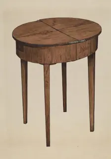 Sewing Table, c. 1939. Creators: Esther Williams, Claude Marshall