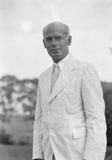 Sexton, Mr., standing outdoors, 1932 July 10. Creator: Arnold Genthe