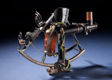 Sextant, Brandis, with Willson Bubble Telescope, Early, ca. 1919. Creator: Brandis & Sons Inc.