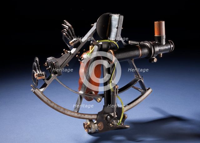 Sextant, Brandis, with Willson Bubble Telescope, Early, ca. 1919. Creator: Brandis & Sons Inc..