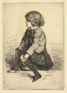 Seymour Haden Jr., Seated. Creator: James McNeill Whistler (American, 1834-1903)