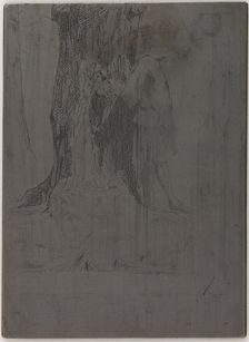 Seymour Standing under a Tree, 1859. Creator: James Abbott McNeill Whistler