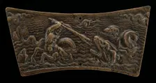 Sea-Monsters Fighting, early 16th century. Creator: Unknown