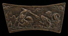 Sea-Monsters Fighting, early 16th century. Creator: Unknown