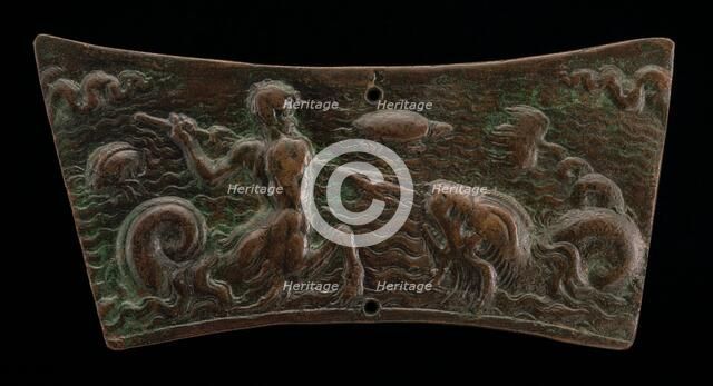 Sea-Monsters Fighting, early 16th century. Creator: Unknown.