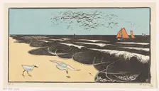 Sea near Bergen, c.1925. Creator: Bernard Essers