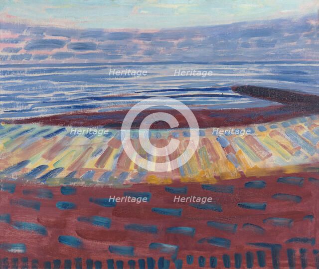 Sea after Sunset, 1909. Creator: Mondrian; Piet (1872-1944).