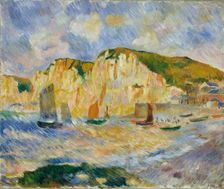 Sea and Cliffs, ca. 1885. Creator: Pierre-Auguste Renoir