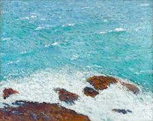 Sea and rocks. Creator: Martin, Henri (1860-1943)