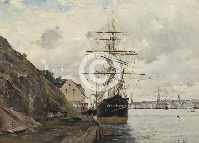 Sea Approach to Stockholm, 1885. Creator: Knut Axel Lindman.