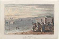 Sea Bathing, from "Poetical Sketches of Scarborough", 1813., 1813. Creators: Thomas Rowlandson, Joseph Constantine Stadler, J. Bluck