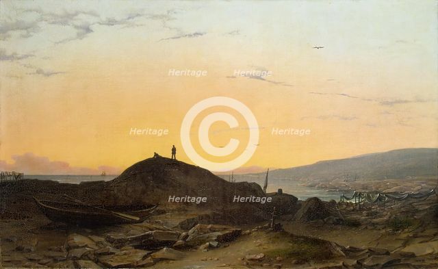 Sea Bay, 1835. Creator: August Matthias Hagen.