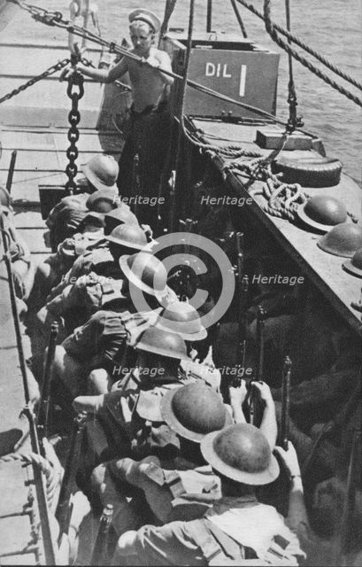 'Sea-borne Assault: Troops Move In To Madagascar', 1940-1942, (1943). Artist: Unknown.