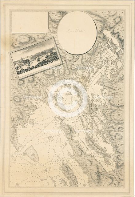 Sea chart of Vyborg bay, Russia, c. 1786-88.