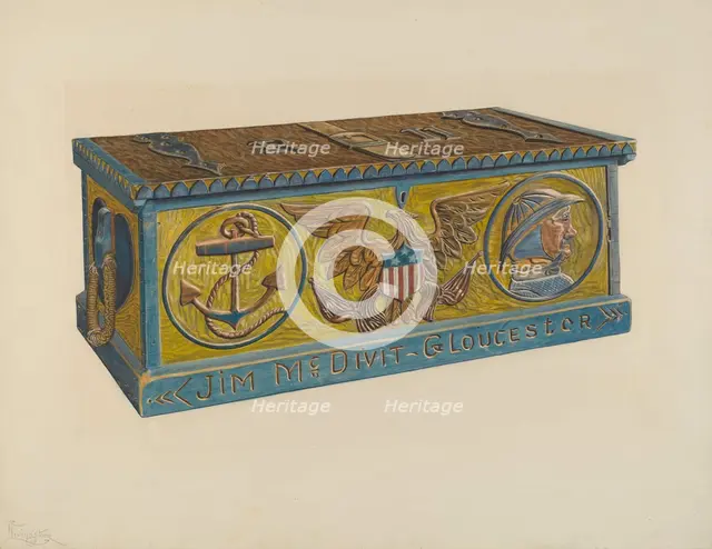 Sea Chest, 1935/1942. Creator: Rolland Livingstone.