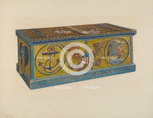 Sea Chest, 1935/1942. Creator: Rolland Livingstone.
