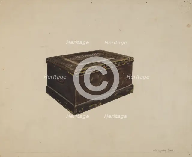 Sea Chest, U.S. Navy, 1935/1942. Creator: Willoughby Ions.