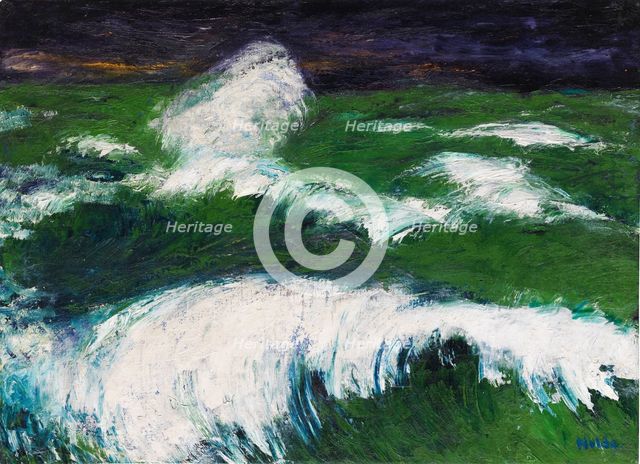 Sea (D), 1930. Creator: Emil Nolde.