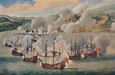 Sea-Fight in a Harbour c1670, (1903). Artist: Willem van de Velde the Younger