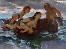 Sea idyll, 1887. Creator: Arnold Bocklin