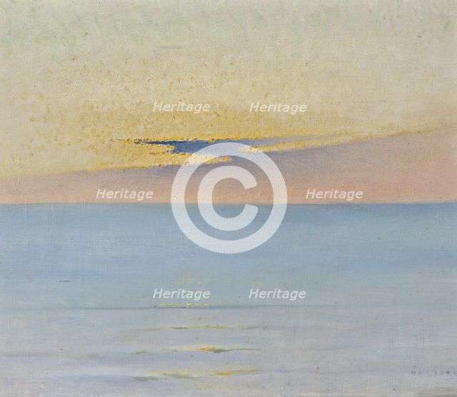 Sea in Sunset. Creator: August Hagborg.